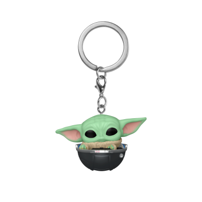 Funko Pocket POP! Keychain Star Wars The Mandalorian Grogu With Prama