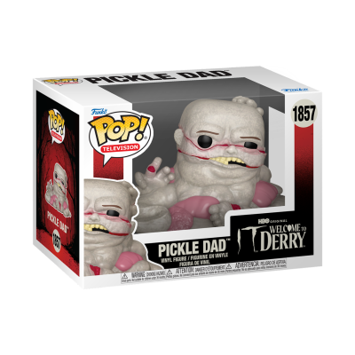 Figura Funko Pop! Pickle Dad da série Welcome to Derry na caixa
