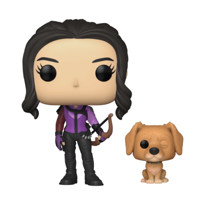 Funko POP! Television Marvel Studios Hawkeye Kate Bishop With Lucky The Pizza Dog #1212