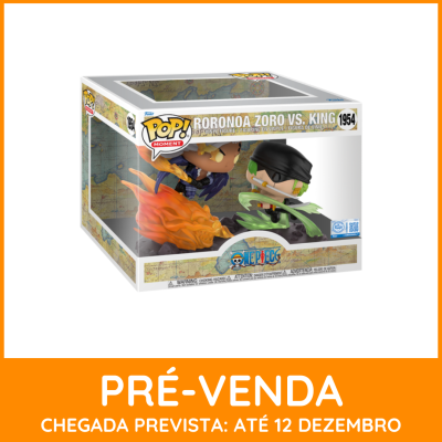 * EM PRÉ-VENDA ONLINE * Funko POP! Moment Animation One Piece Roronoa Zoro VS. King #1954 SE