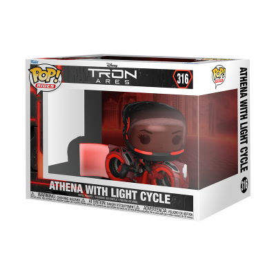 Funko POP! Rides Movies Disney Tron Ares Athena with Light Cycle #316