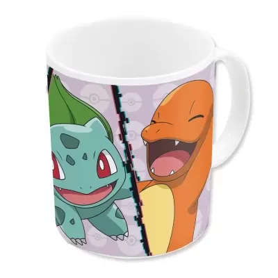 Mug Pokémon Squirtle Bulbasaur Charmander 325ml