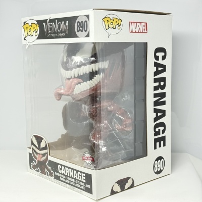 * 2ª MÃO * Funko POP! Marvel Venom Let There Be Carnage Carnage 10" #890 SE (Jumbo Sized POP!)