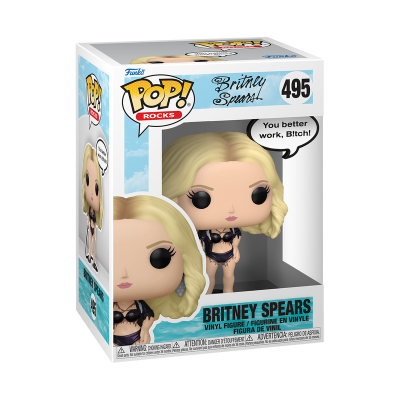 Figura Funko Pop de Britney Spears na embalagem