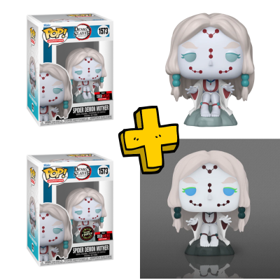 BUNDLE Funko POPs! Spider Demon Mother #1573 + Spider Demon Mother #1573 Iberanime Lisboa Limited Edition 2024 GLOW CHASE