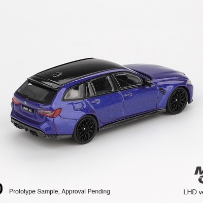 Diecast 1:64 BMW M3 Touring Compétition Portimao Blue Metallic 2023 - Mini GT
