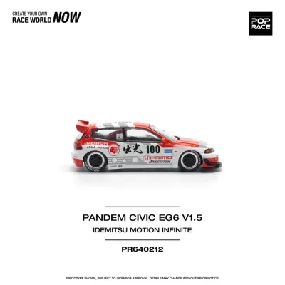 Diecast 1:64 Honda Pandem Civic EG67 V1.5 Idemitsu Motion Infinite - Pop Race