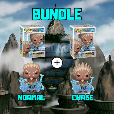 * EM PRÉ-VENDA ONLINE * BUNDLE Funko POPs! Animation Naruto Shippuden Ay (4th Raikage) #2098 SE + Naruto Shippuden Ay (4th Raikage) #2098 GITD SE CHASE