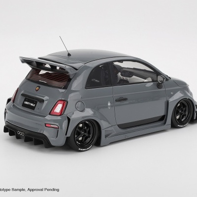Diecast 1:18 Fiat 595 Abarth X Abas Grey Abarth LB-Works X Abas Works 595 Grey 2025 - Top Speed