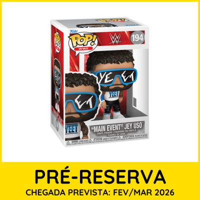 Figura Funko Pop! WWE Main Event Jey Uso na caixa