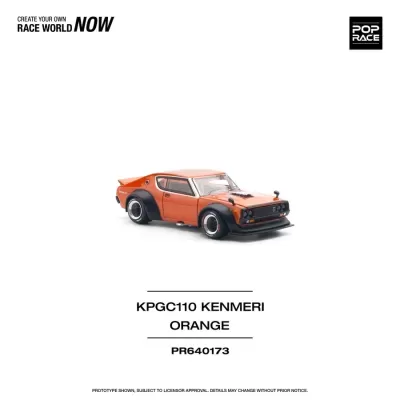 Diecast 1:64 Nissan Skyline GT-R V8 Drift Kenmeri Orange - Pop Race