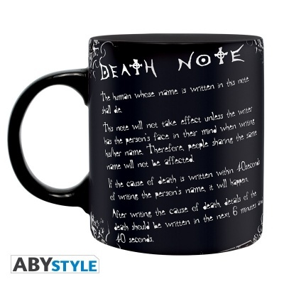 Mug Death Note L & rules 320 ml ABYstyle The Fan Experience
