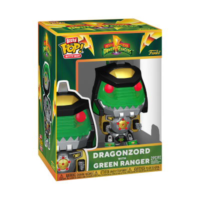 * PRÉ-RESERVA * Bitty POP! Bitty Bot Power Rangers Dragonzord with Green Ranger