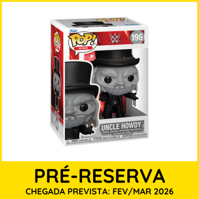Figura Funko Pop WWE Uncle Howdy nº196 em caixa com janela