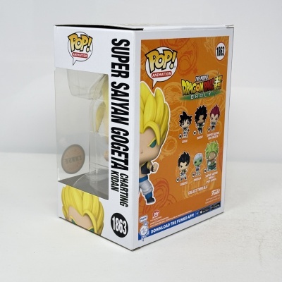 * 2ª MÃO * Funko POP! Animation The Movie Dragon Ball Super Broly Super Saiyan Gogeta Charing Kidan #1863 CHASE
