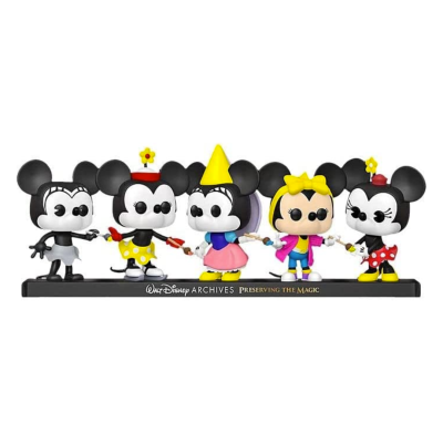 Funko POP! Walt Disney Archives Plane Crazy Minnie / Minnie On Ice / Princess Minnie / Totally Minnie / Minnie Mouse 5 Pack