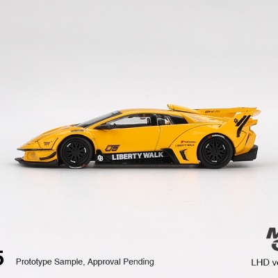 Diecast 1:64 Lamborghini Murcielago LB-Silhouette Works GT Evo Yellow 2025 - Mini GT