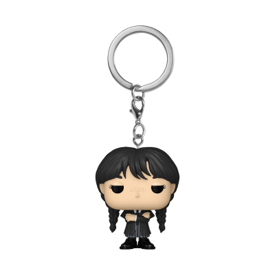 Funko Pocket POP! Keychain Television Wednesday Wednesday Addams (Black Coat)