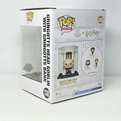 Caixa Funko Pop! Deluxe Harry Potter com figura Gringotts Head Goblin