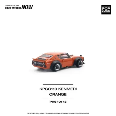 Diecast 1:64 Nissan Skyline GT-R V8 Drift Kenmeri Orange - Pop Race