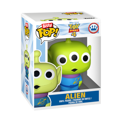 Figura de vinil Alien Bitty Pop! Toy Story 4 em caixa
