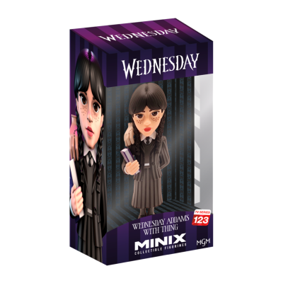 Figura Minix TV Series Wednesday Wednesday Addams with Thing #123