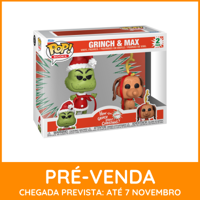 * EM PRÉ-VENDA ONLINE * Funko POP! Books How The Grinch Stole Christmas Grinch & Max 2 Pack