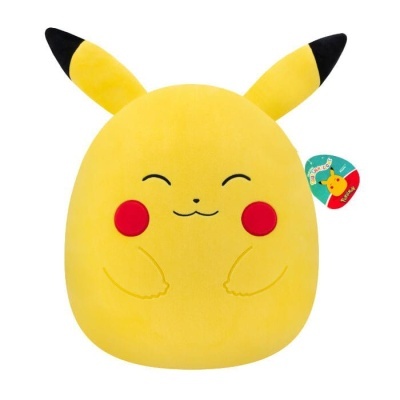 Peluche Squishmallows Pokémon Happy Pikachu 35 cm