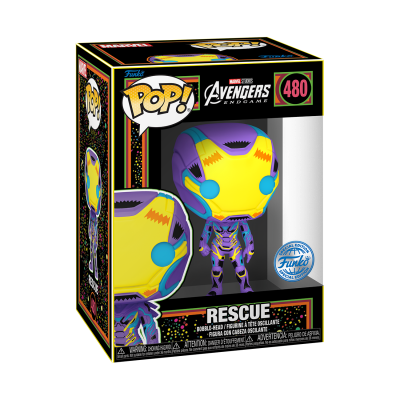 Funko POP! Tees Marvel Studios The Infinity Saga Rescue Black Light