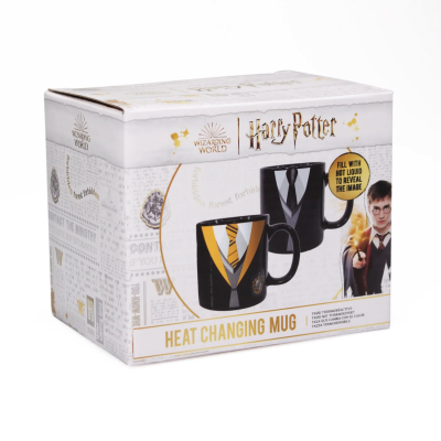 Mug Heat Change Harry Potter Hufflepuff Uniform 400ml Half Moon Bay