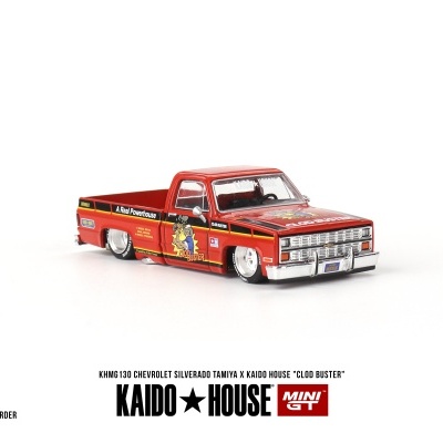 Diecast 1:64 Chevrolet Silverado TAMIYA x KAIDO HOUSE "Clod Buster" - Mini GT