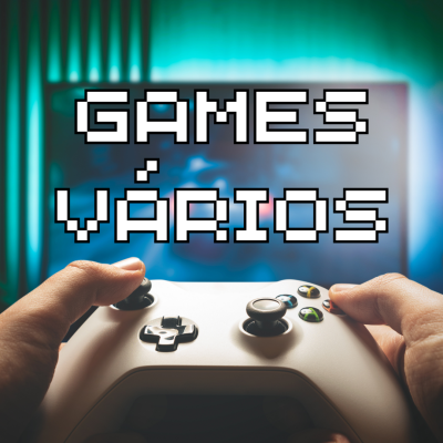 Mãos a segurar comando branco de videojogos com texto 