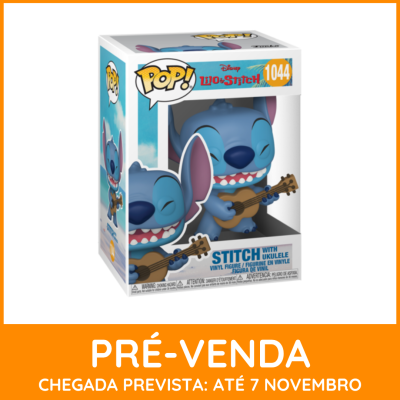 * EM PRÉ-VENDA ONLINE * Funko POP! Disney Lilo & Stitch Stitch With Ukulele #1044