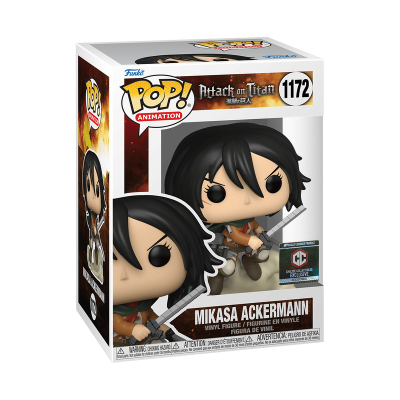Funko POP! Animation Attack On Titan Mikasa Ackermann #1172 Chalice Collectibles Exclusive