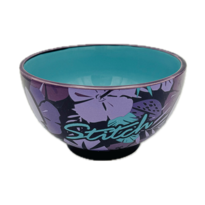 Breakfast Bowl Disney Lilo & Stitch Purple Flower Stitch 600ml