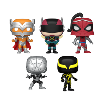 Funko POP! Marvel Prodigy / The Hornet / Prince Of Arachine / Spider-Armor MK I / Spider-Armor MK II 5 Pack SE
