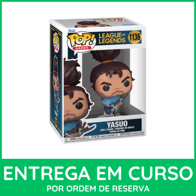 Funko Pop Yasuo League of Legends em caixa