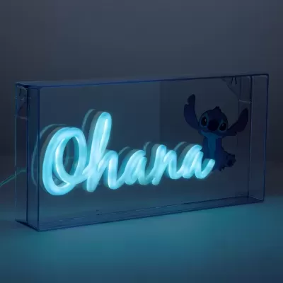 Led Neon Light Lilo & Stitch Ohana Logo