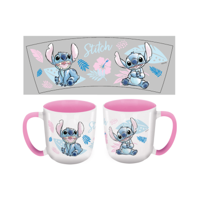 Mug Disney Stitch Watercolor Pink 350ml