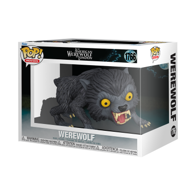 Figura Pop! Movies lobisomem American Werewolf in London embalagem branca com janela transparente