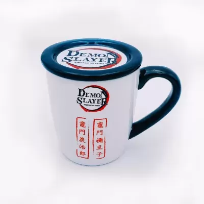 Mug With Coaster Lid Demon Slayer 414ml Just Funky