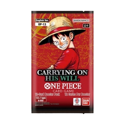Booster One Piece Card Game Carrying on His Will OP-13 (Em Inglês) (1 Unidade)
