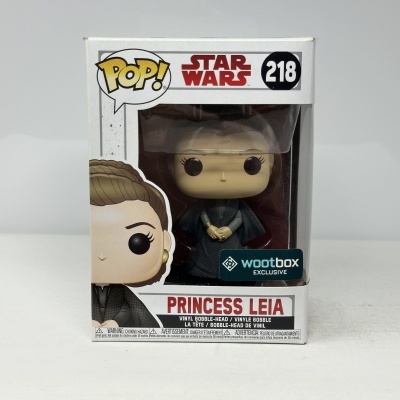 Figura Funko Pop Princess Leia Star Wars na caixa