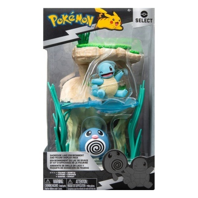 Pokémon Select Diorama + Figura (Poliwag & Squirtle) 18cm