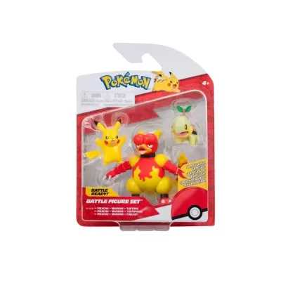 Pokémon Battle Ready! Pikachu + Magmar + Turtwig