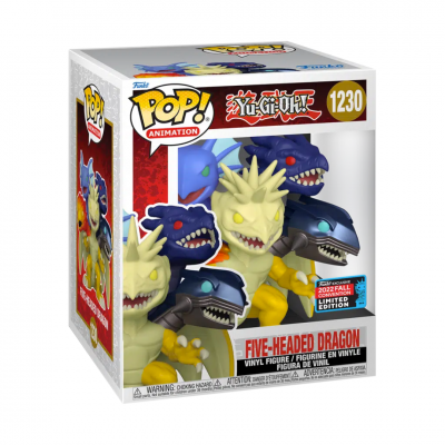 Funko POP! Animation Yu-Gi-Oh! Five-Headed Dragon 6" #1230 New York Comic Con 2022 Exclusive (Super Sized POP!)