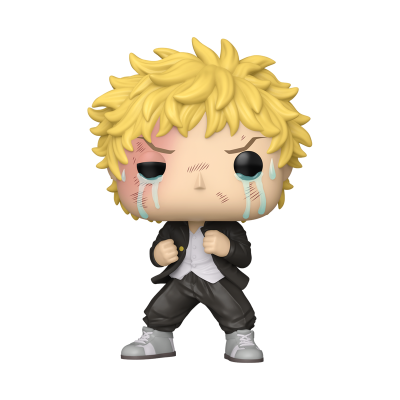 Figura colecionável Funko Pop de personagem de cabelo loiro com lágrimas azuis