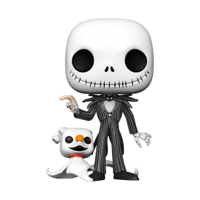 Funko POP! Disney The Nightmare Before Christmas Jack Skellington With Zero 10" #809 (Jumbo Sized POP!)