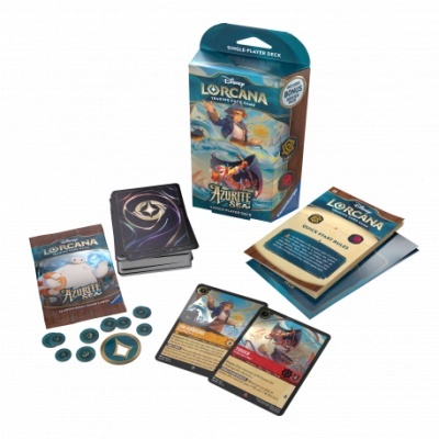 Disney Lorcana Trading Card Game Starter Deck Azurite Sea (Em Inglês)