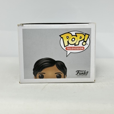 Caixa Funko Pop com imagem parcial de figura e texto POP! TELEVISION.